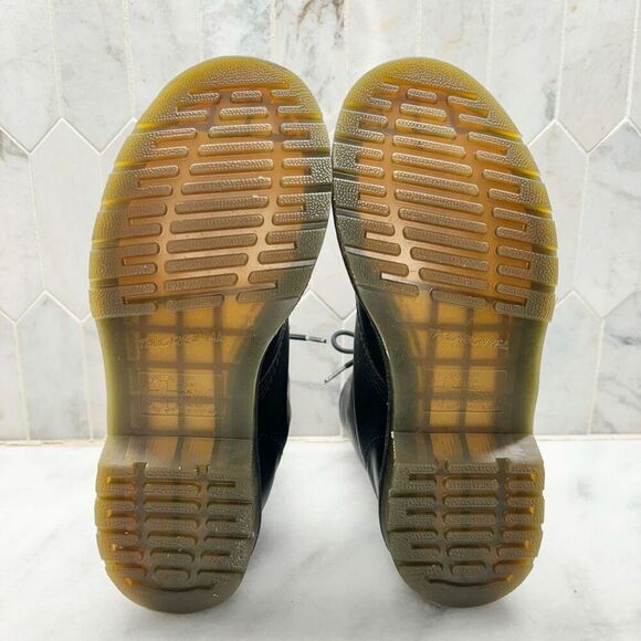 Dr Martens 1460 Nappa Leather Lug Sole Lace-Up Combat Boots Black Size 7 - Picture 7 of 8